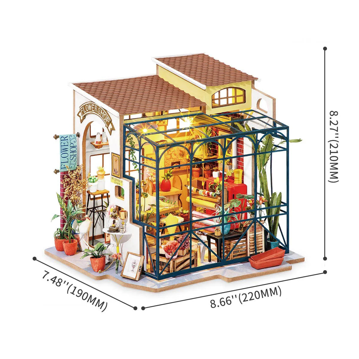 Emily's Flower Shop 3D Miniature House Kit