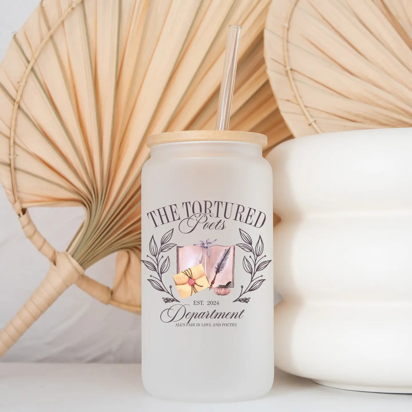 Tortured Poets Department Frosted Glass Tumbler