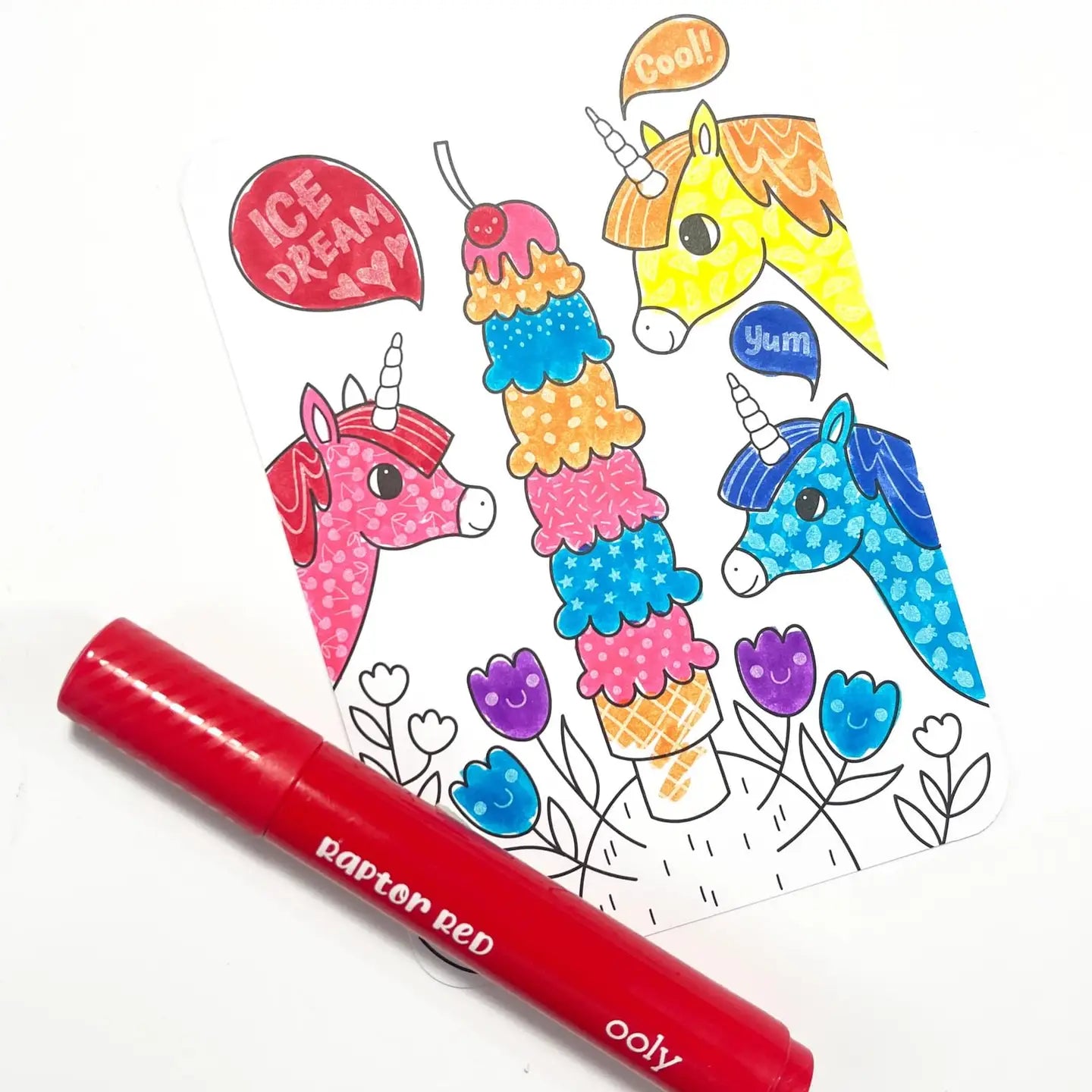 Undercover Art Hidden Patterns Coloring- Unicorn Friends