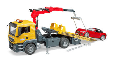 Bruder MAN TGS Tow Truck with Roadster