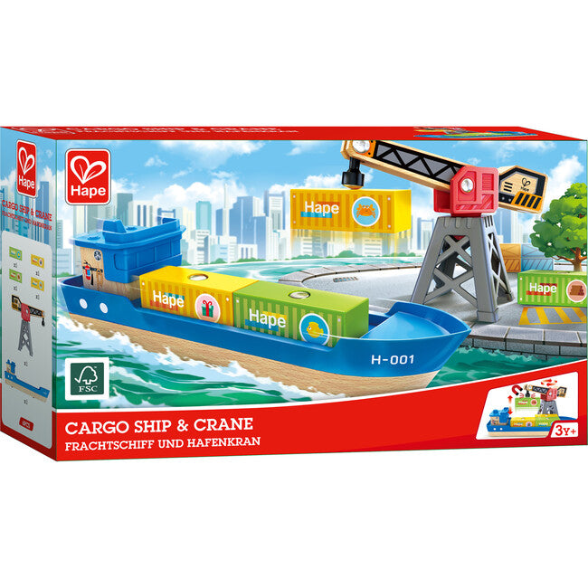 Hape Cargo Ship & Train