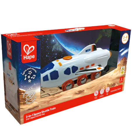 Hape 2-In-1 Space Shuttle Train