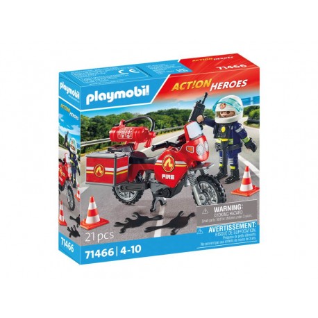 Playmobil Action Heroes Fire Motorcycle