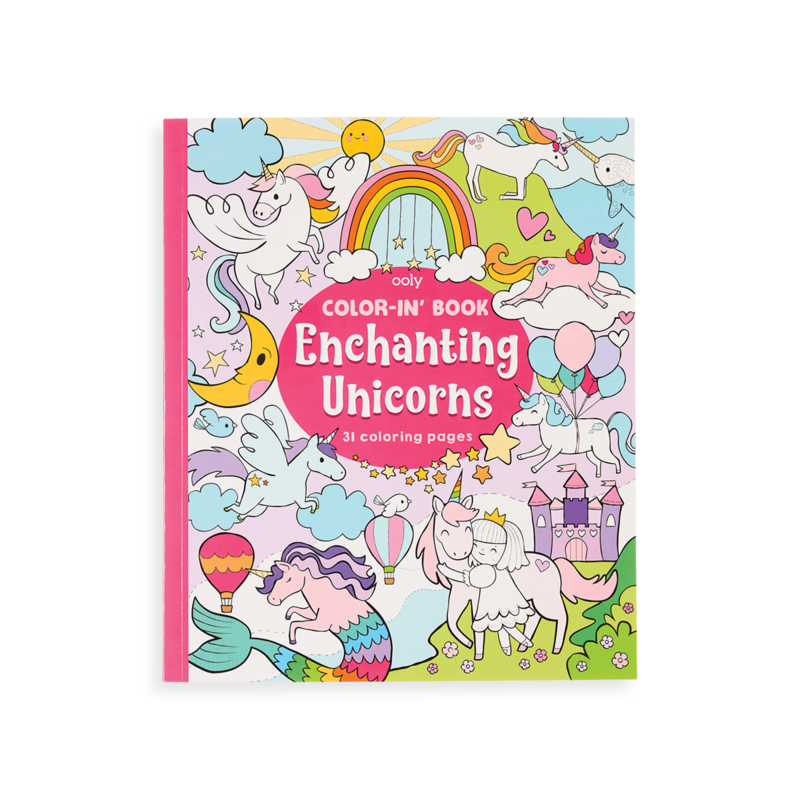 Color-In' Book Enchanting Unicorns